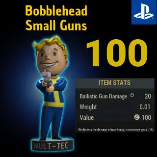 100 Small Gun Bobbleheads