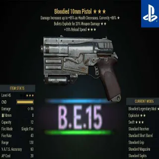BE15 10mm Pistol