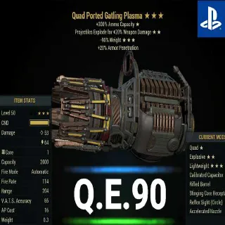 QE90 Gatling Plasma