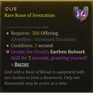 S15 DIABLO 4 Que Rune 3