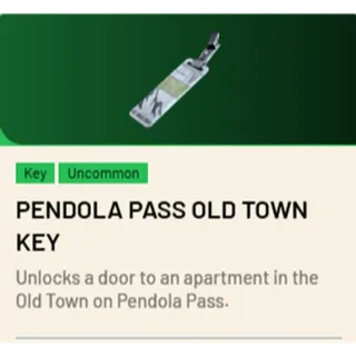Pendola Pass Old Town Key 1