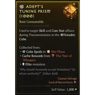 S14 DIABLO 4 Adept's Tuning Prism 500