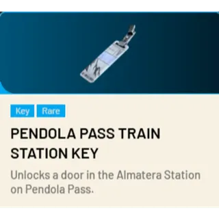 Pendola Pass Train Station Key 1