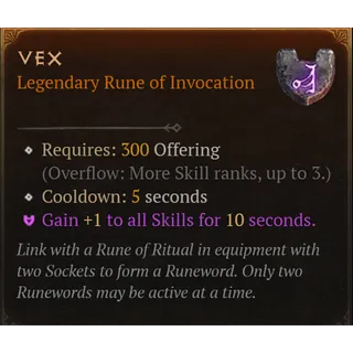 S15 DIABLO 4 Vex Rune 3