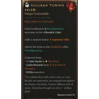 S14 DIABLO 4 Kullean Tuning Prism 200
