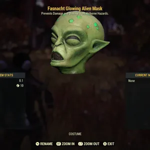 Glowing Alien Mask