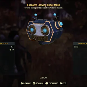 Glowing Robot Mask