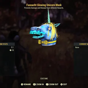 Glowing Unicorn Mask