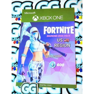 FORTNITE DIAMOND DIVA +600 VBUCKS PACK