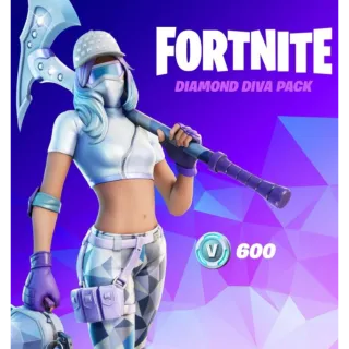 FORTNITE DIAMOND DIVA +600 VBUCKS PACK