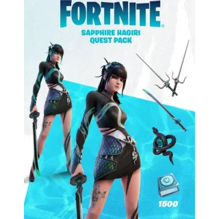 FORTNITE SAPPHIRE HAGIRI QUEST PACK