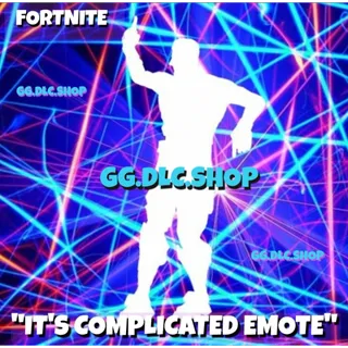 FORTNITE IT'S COMPLICATED EMOTE "RARE" 