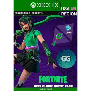 FORTNITE HISS CLIQUE QUEST PACK