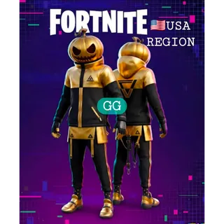 Fortnite Gold Punk Outfit (USA Code)