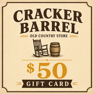 $50.00 USD CRACKER BARREL OLD COUNTRY STORE GIFT CARD