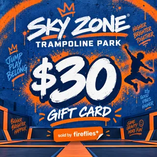 $30.00 USD SKY ZONE TRAMPOLINE PARK GIFT CARDS