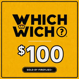 $100.00 USD WHICH WICH GIFT CARDS