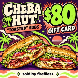 $80.00 USD CHEBA HUT GIFT CARDS