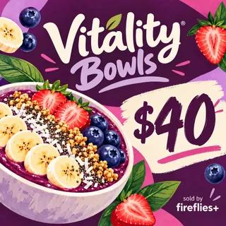 $40.00 USD VITALITY BOWLS GIFT CARDS