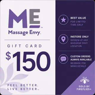 $150.00 USD MASSAGE ENVY GIFT CARDS 