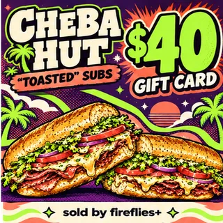 $40.00 USD CHEBA HUT GIFT CARDS