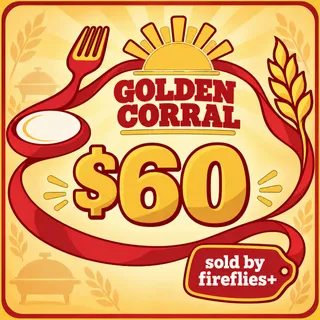 $60.00 USD GOLDEN CORRAL GIFT CARDS