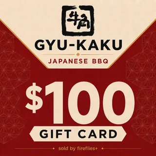 $100.00 USD GYU KAKU JAPANESE BBQ GIFT CARDS