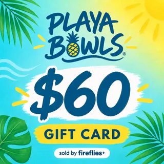 $60.00 USD PLAYA BOWLS GIFT CARDS