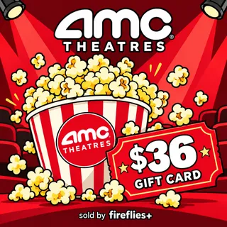 $36.00 AMC THEATRES GIFT CARDS