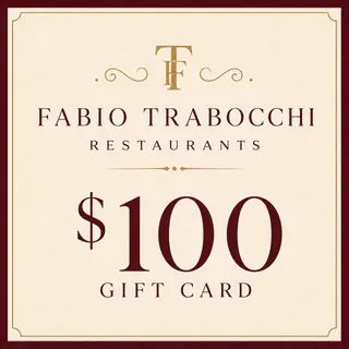 $100.00 USD FABIO TRABOCHCHI RESTAURANTS GIFT CARDS
