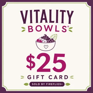 $25.00 USD VITALITY BOWLS GIFT CARDS