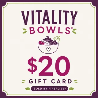 $20.00 USD VITALITY BOWLS GIFT CARDS