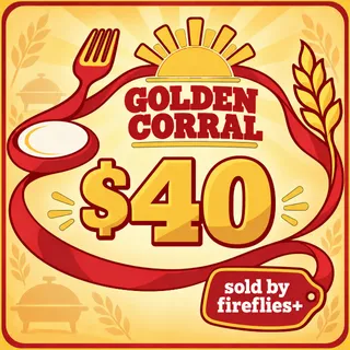 $40.00 USD GOLDEN CORRAL GIFT CARDS