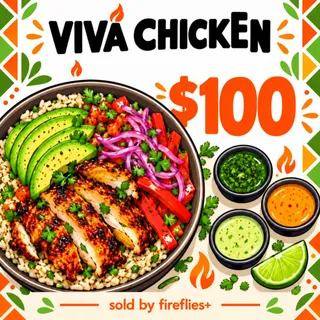 $100.00 USD VIVA CHICKEN GIFT CARDS