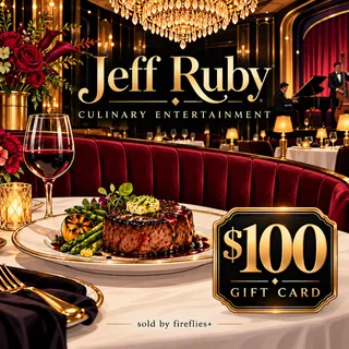 $100.00 USD JEFF RUBY CULINARY ENTERTAINMENT GIFT CARDS