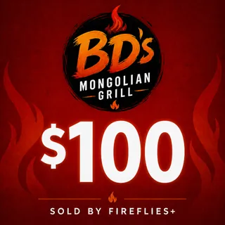 $100.00 USD BDS MONGOLIAN GRILL GIFT CARDS