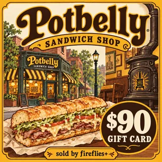 $90.00 USD POTBELLY SANDWICH SHOP GIFT CARDS