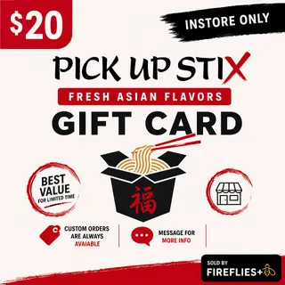 $20.00 USD PICK UP STIX GIFT CARDS
