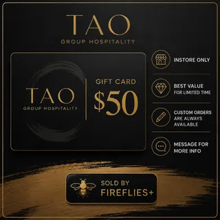 $50.00 USD TAO GROUP HOSPITALITY GIFT CARDS