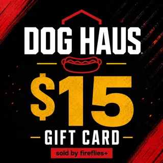 $15.00 USD DOG HAUS GIFT CARDS