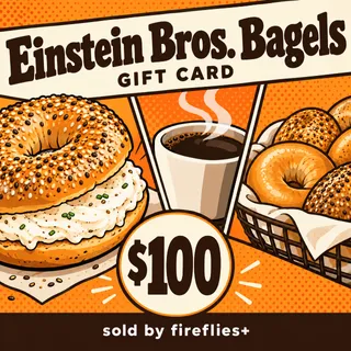 $100.00 USD EINSTEIN BROS BAGELS GIFT CARDS
