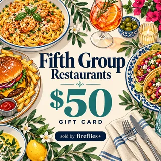 $50.00 USD FIFTH GROUP RESTAURANTS GIFT CARDS
