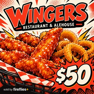 $50.00 USD WINGERS RESTAURANT & ALEHOUSE GIFT CARDS