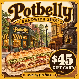 $45.00 USD POTBELLY SANDWICH SHOP GIFT CARDS