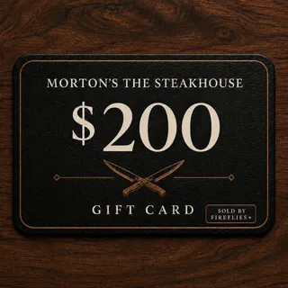 $200.00 USD MORTONS THE STEAKHOUSE GIFT CARDS