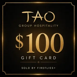 $100.00 USD TAO GROUP HOSPITALITY GIFT CARDS