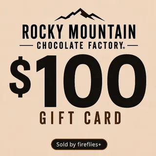 $100.00 USD ROCKY MOUNTAIN CHOCOLATE FACTORY GIFT CARDS