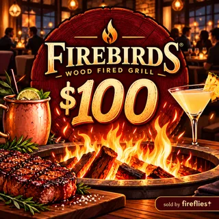 $100.00 USD FIREBIRDS WOOD FIRED GRILL GIFT CARDS
