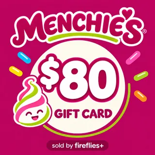 $80.00 USD MENCHIES CAFE GIFT CARDS