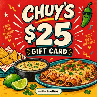 $25.00 USD CHUYS GIFT CARDS